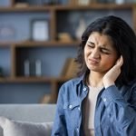 Indian girl having earache problem