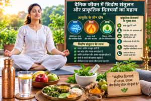 tridosha santulan aur dincharya ka mahav: infographic