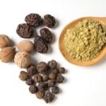 Triphala fruits and mix powder